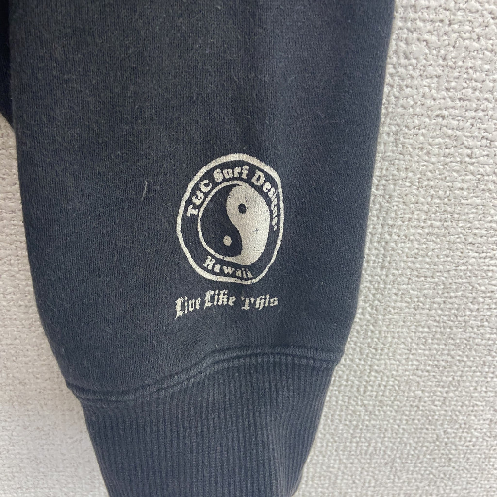 T&C Surf Designs　フルジップパーカー/フーディー　黒　ブラック　XLサイズ
