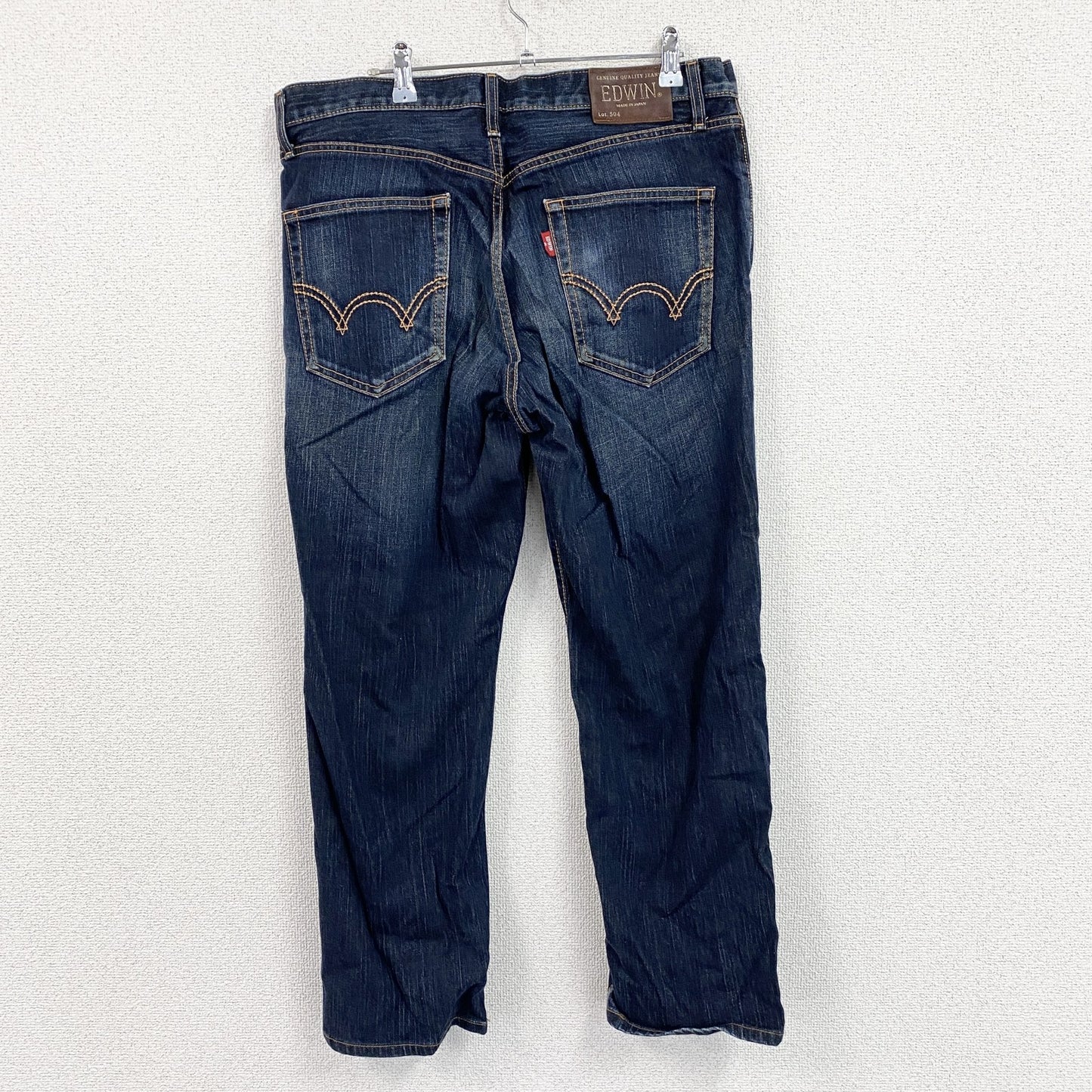 EDWIN 　エドウィン　504　デニムパンツ/ジーンズ　鬼ヒゲ　縦落ち　ジップフライ　インディゴ　34サイズ