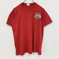 古着 used　DREAM YARD　半袖プリントTシャツ　BIER KONIG　レトロ　カジュアル　赤　クルーネック　Lサイズ