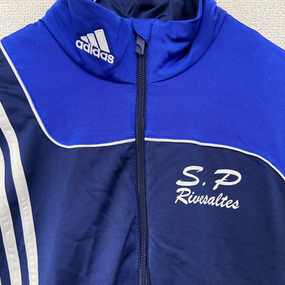 00s　adidas　アディダス　トラックジャケット/ジャージ　パフォーマンスロゴ　ヴィンテージ　紺　ネイビー　Mサイズ
