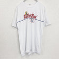 古着 used　Douth Boy　半袖プリントTシャツ　シングルステッチ　クルーネック　ヴィンテージ　白　ホワイト　Lサイズ