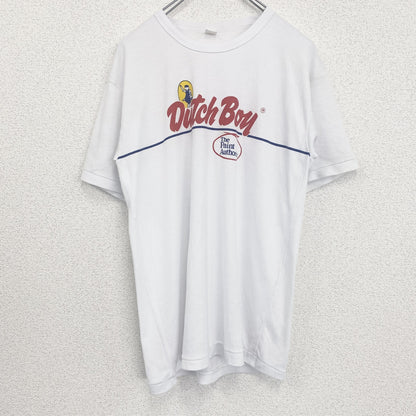 古着 used　Douth Boy　半袖プリントTシャツ　シングルステッチ　クルーネック　ヴィンテージ　白　ホワイト　Lサイズ