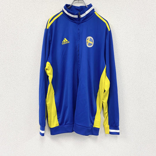 adidas　アディダス　トラックジャケット/ジャージ　青　ブルー　２XLサイズ