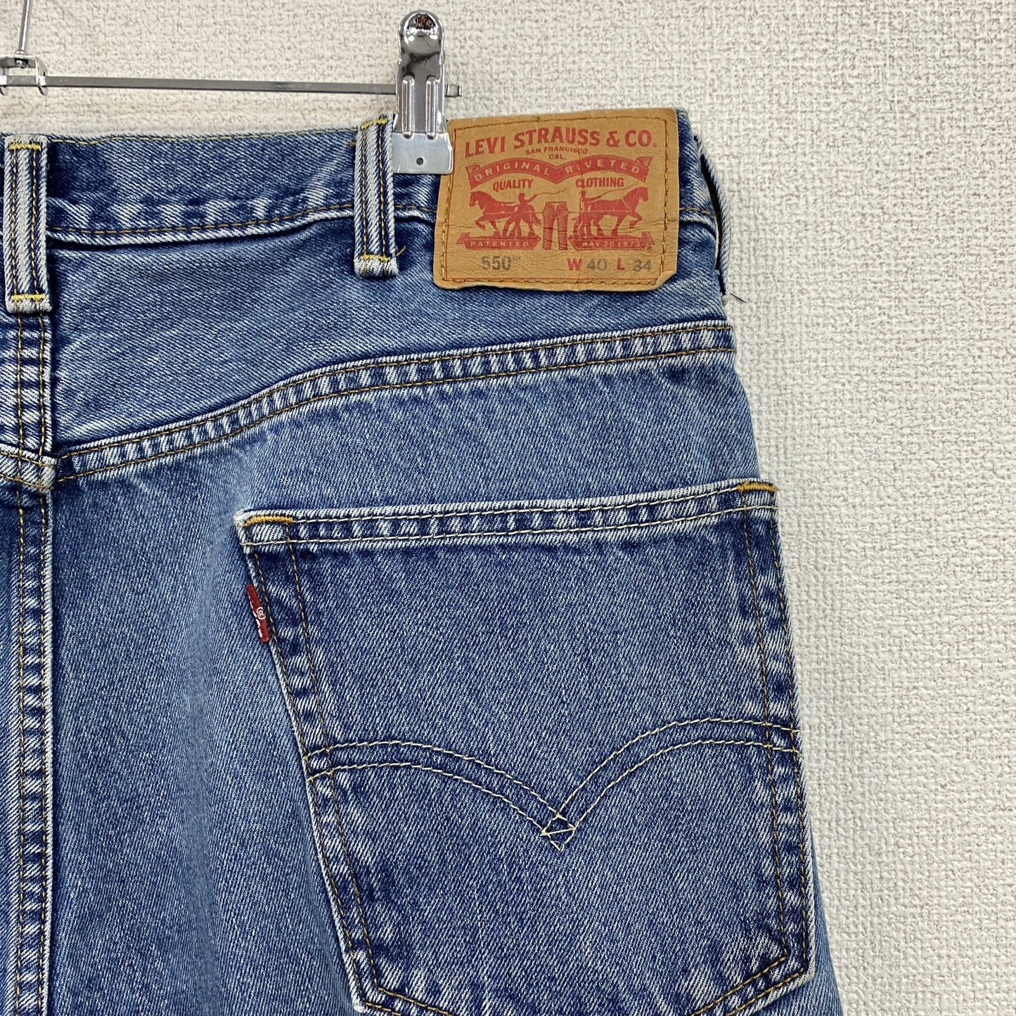 Levi’ｓ　リーバイス　550　デニムパンツ/ジーンズ　ジップフライ　縦落ち　インディゴ　W40サイズ