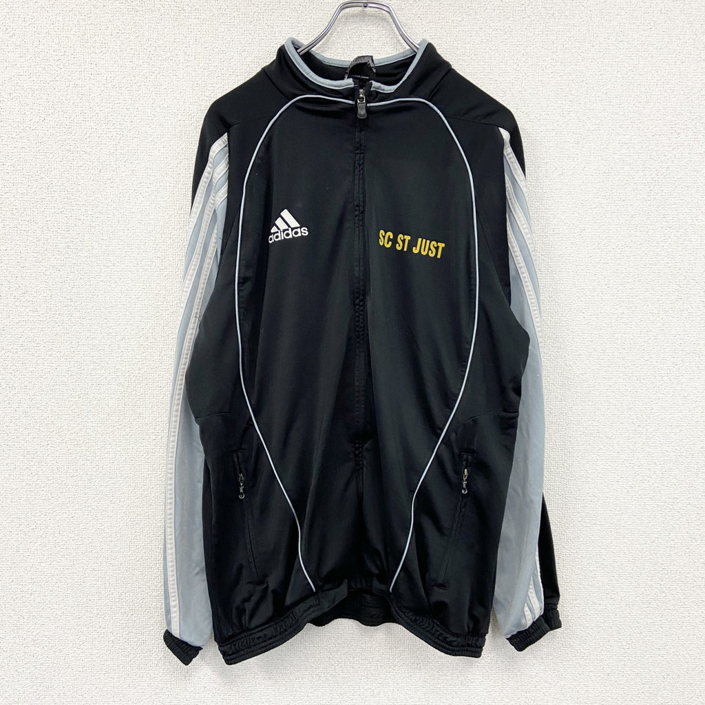 adidas　アディダス　トラックジャケット/ジャージ　パフォーマンスロゴ　黒　ブラック　Lサイズ