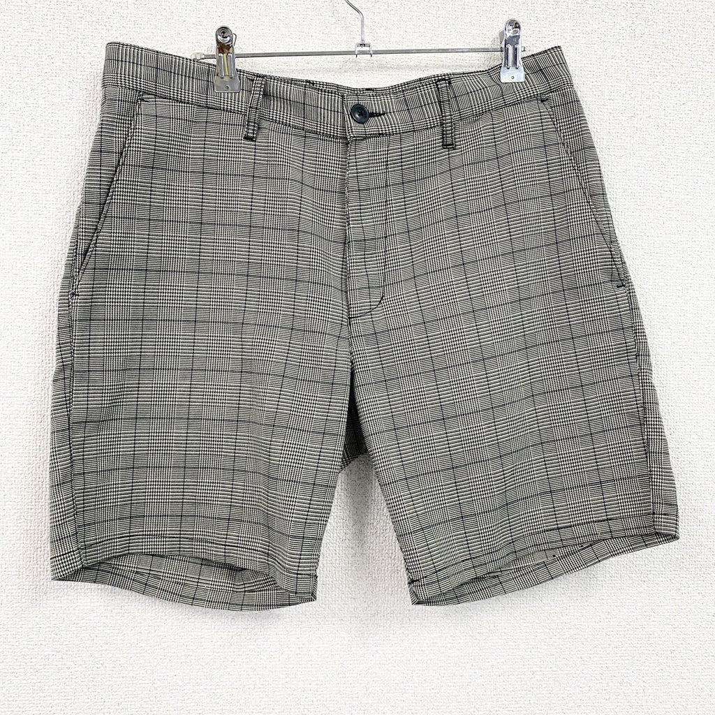 RVCA　ハーフパンツ/ショートパンツ　チェック柄　灰色　グレー　32サイズ