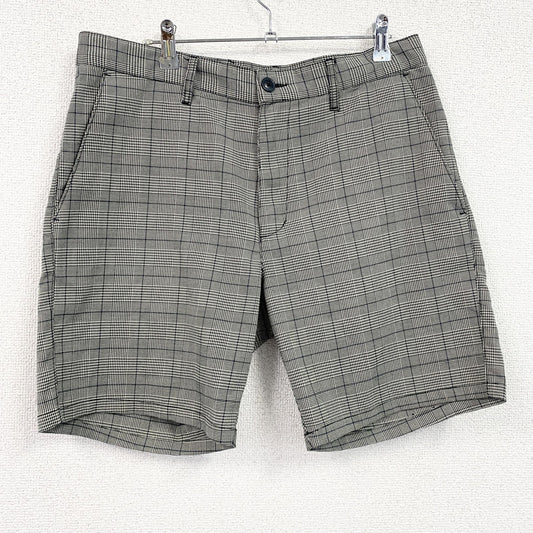RVCA　ハーフパンツ/ショートパンツ　チェック柄　灰色　グレー　32サイズ