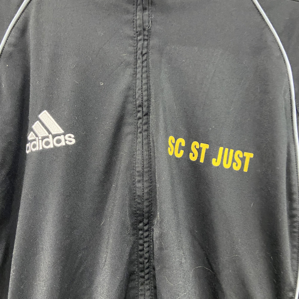 adidas　アディダス　トラックジャケット/ジャージ　パフォーマンスロゴ　黒　ブラック　Lサイズ