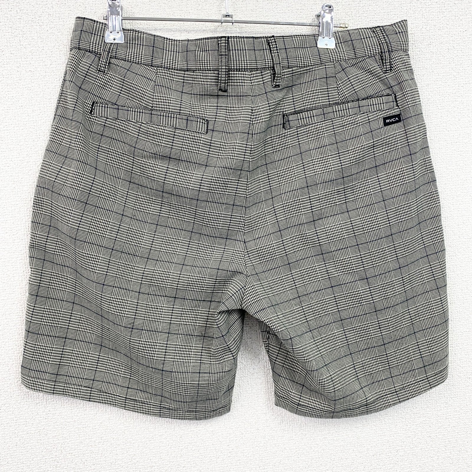 RVCA　ハーフパンツ/ショートパンツ　チェック柄　灰色　グレー　32サイズ