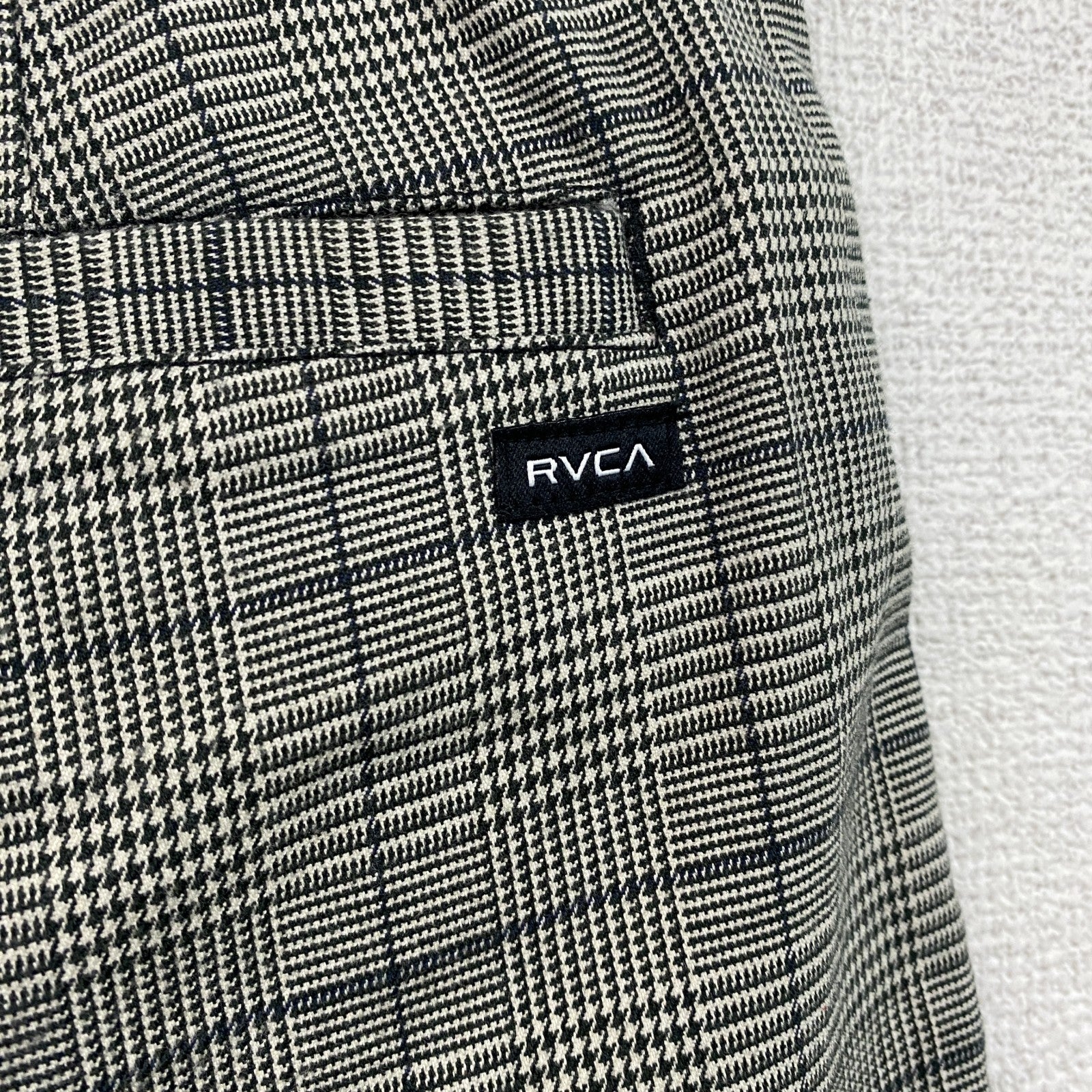 RVCA　ハーフパンツ/ショートパンツ　チェック柄　灰色　グレー　32サイズ