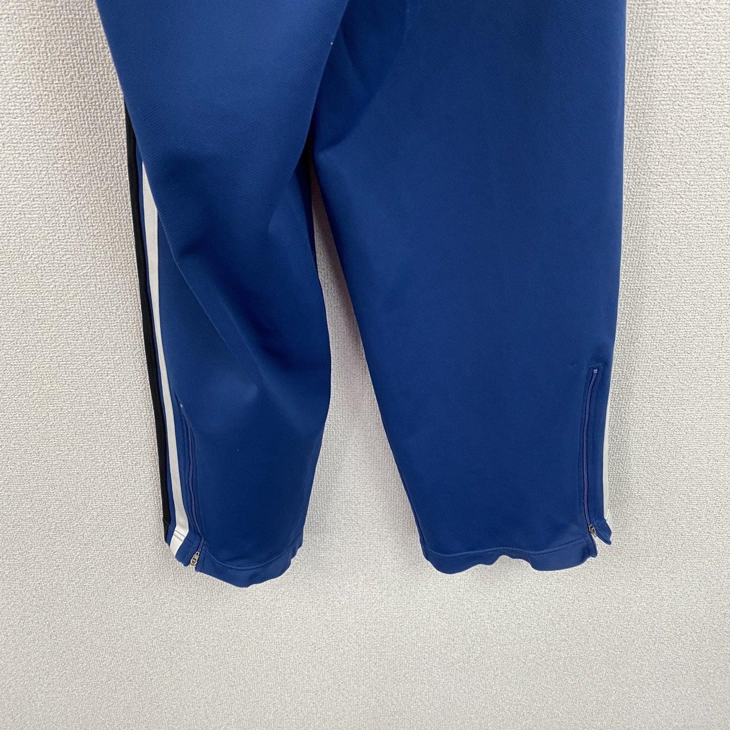90s　NIKE　ナイキ　ジャージストレートパンツ　トラックパンツ/ジャージ　スウッシュ　青　ブルー　XLサイズ