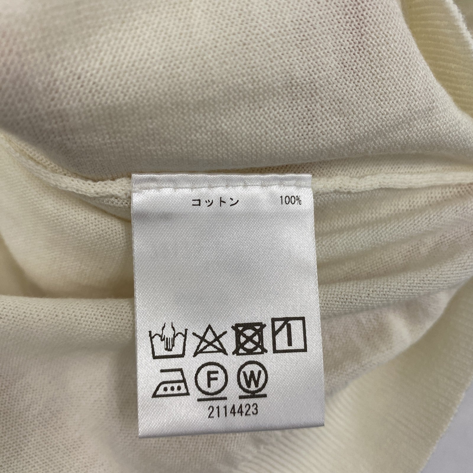 SCAPA　スキャパ　コットンニットセーター　アイボリー　42サイズ
