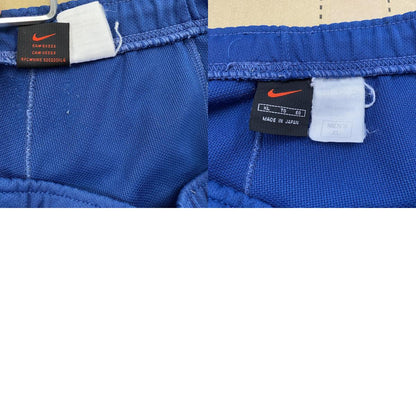 90s　NIKE　ナイキ　ジャージストレートパンツ　トラックパンツ/ジャージ　スウッシュ　青　ブルー　XLサイズ