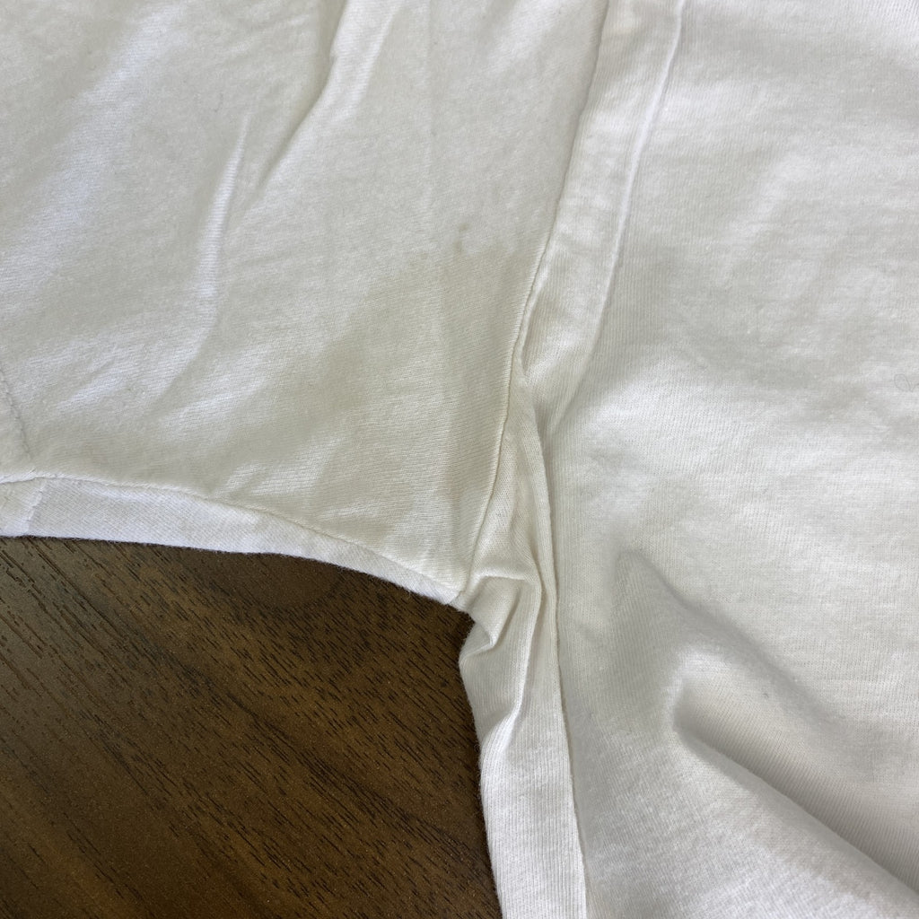 古着 used　2PAC　半袖プリントTシャツ　フォト　ヒップホップ　ラッパー　クルーネック　レトロ　白　ホワイト　Lサイズ