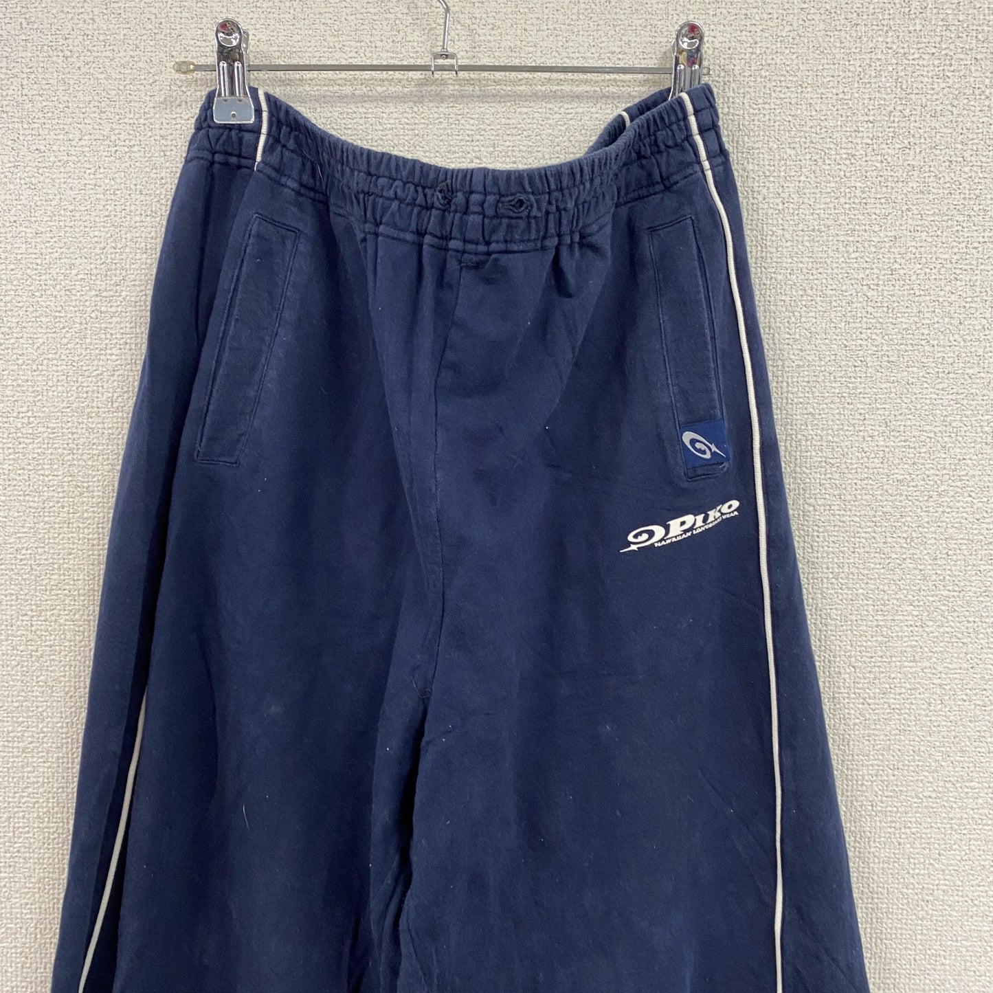 PIKO　ピコ　トラックパンツ/ジャージ　スウェットパンツ　デカロゴ　紺　ネイビー　LLサイズ