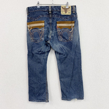 EDWIN 　エドウィン　464XVS　デニムパンツ/ジーンズ　縦落ち　鬼ヒゲ　ジップフライ　インディゴ　36サイズ