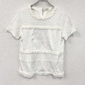 SCAPA　スキャパ　フリル半袖Tシャツ　白　ホワイト　42サイズ