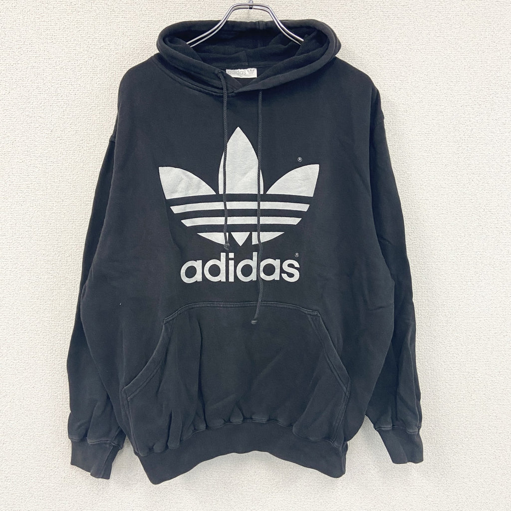 adidas　アディダス　スウェットパーカー/フーディー　黒　ブラック　Lサイズ　