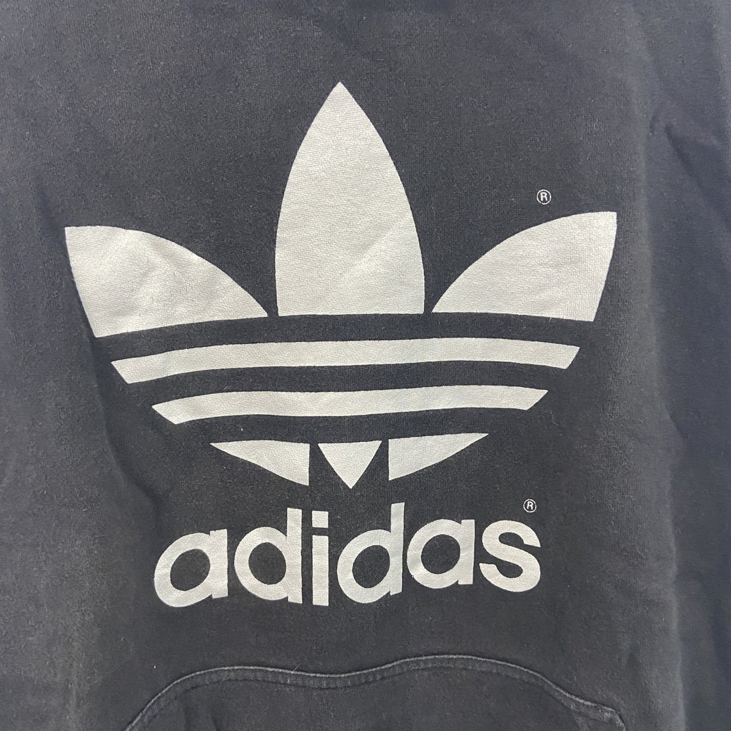 adidas　アディダス　スウェットパーカー/フーディー　黒　ブラック　Lサイズ　