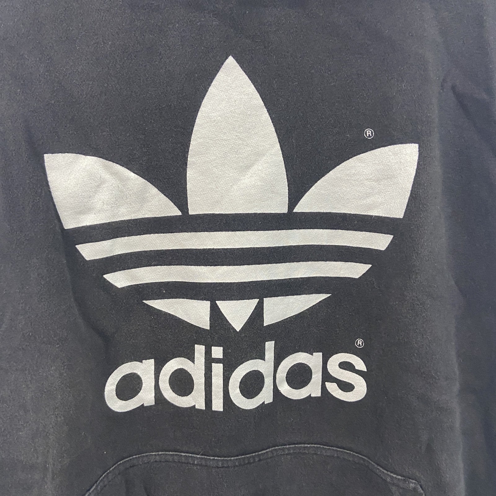 adidas　アディダス　スウェットパーカー/フーディー　黒　ブラック　Lサイズ　