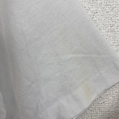 古着 used　半袖アニマルプリントTシャツ　シングルステッチ　クルーネック　ヴィンテージ　犬　ボストンテリア　白　ホワイト