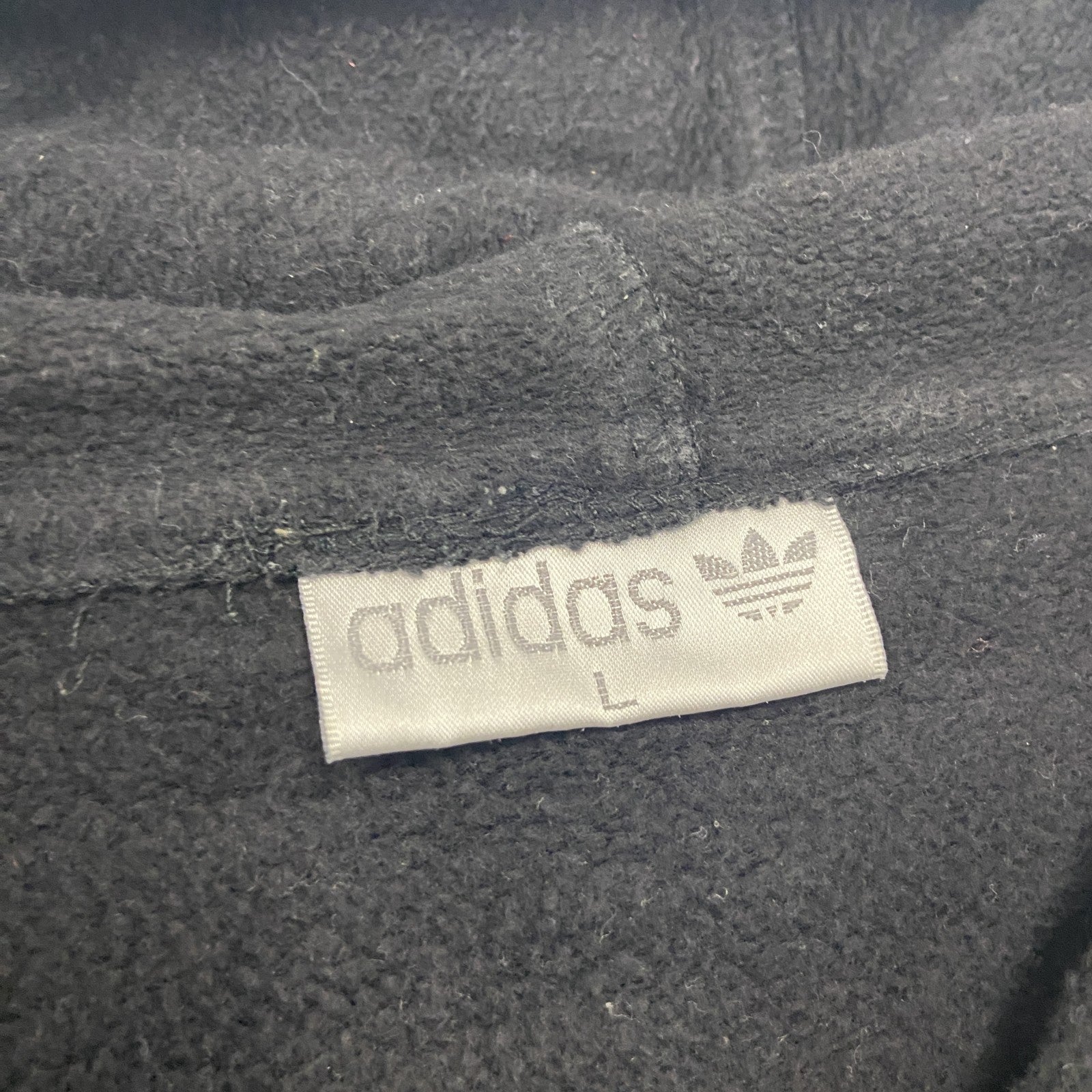 adidas　アディダス　スウェットパーカー/フーディー　黒　ブラック　Lサイズ　