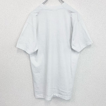 古着 used　半袖アニマルプリントTシャツ　シングルステッチ　クルーネック　ヴィンテージ　犬　ボストンテリア　白　ホワイト