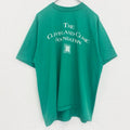古着 used　Hanes　半袖プリントTシャツ　シングルステッチ　クルーネック　ヴィンテージ　医療　病院　グリーン　緑　Lサイズ