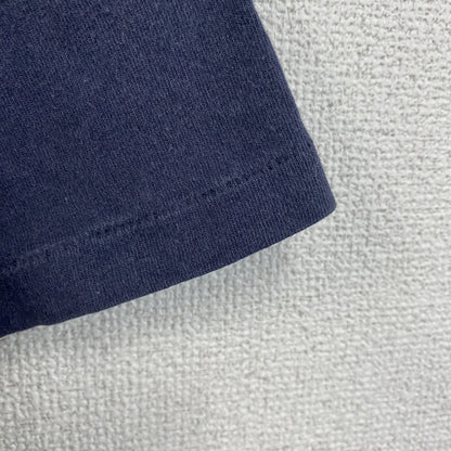 古着 used　anvil アンヴィル　半袖プリントTシャツ　90s　シングルステッチ　馬　ネイビー　クルーネック　Mサイズ