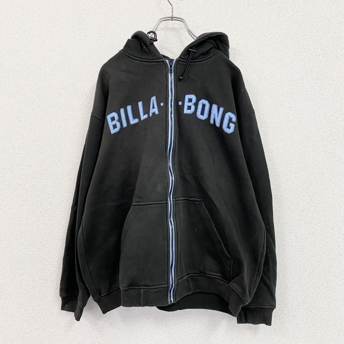 BILLABONG　ビラボン　フルジップスウェットパーカー/フーディー　黒　ブラック　Mサイズ