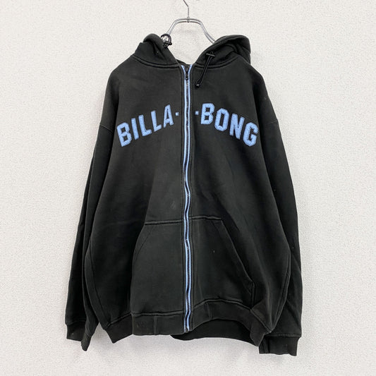 BILLABONG　ビラボン　フルジップスウェットパーカー/フーディー　黒　ブラック　Mサイズ