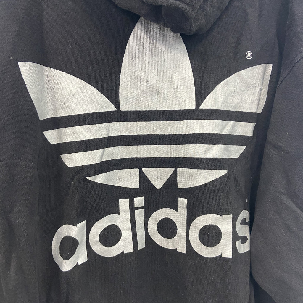 adidas　アディダス　スウェットパーカー/フーディー　黒　ブラック　Lサイズ　