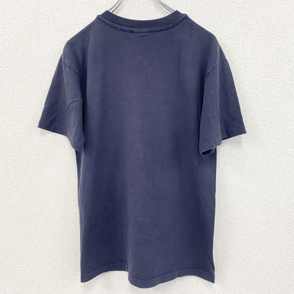 古着 used　anvil アンヴィル　半袖プリントTシャツ　90s　シングルステッチ　馬　ネイビー　クルーネック　Mサイズ