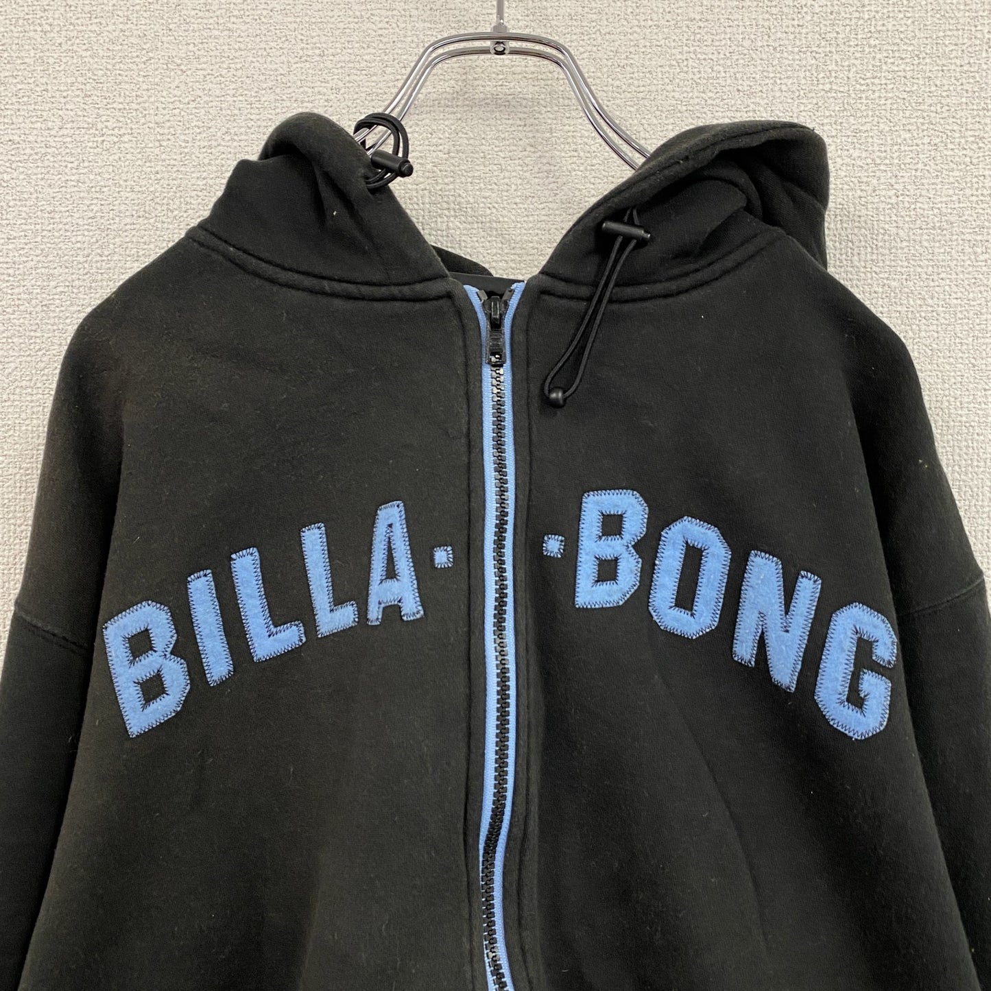 BILLABONG　ビラボン　フルジップスウェットパーカー/フーディー　黒　ブラック　Mサイズ