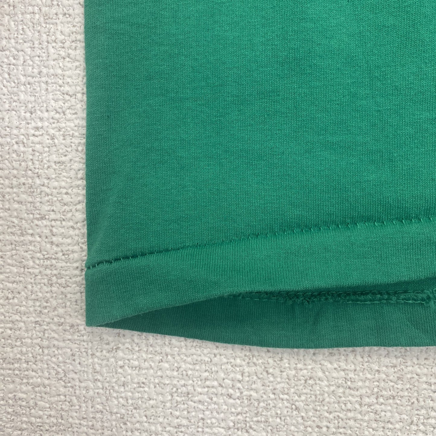 古着 used　Hanes　半袖プリントTシャツ　シングルステッチ　クルーネック　ヴィンテージ　医療　病院　グリーン　緑　Lサイズ