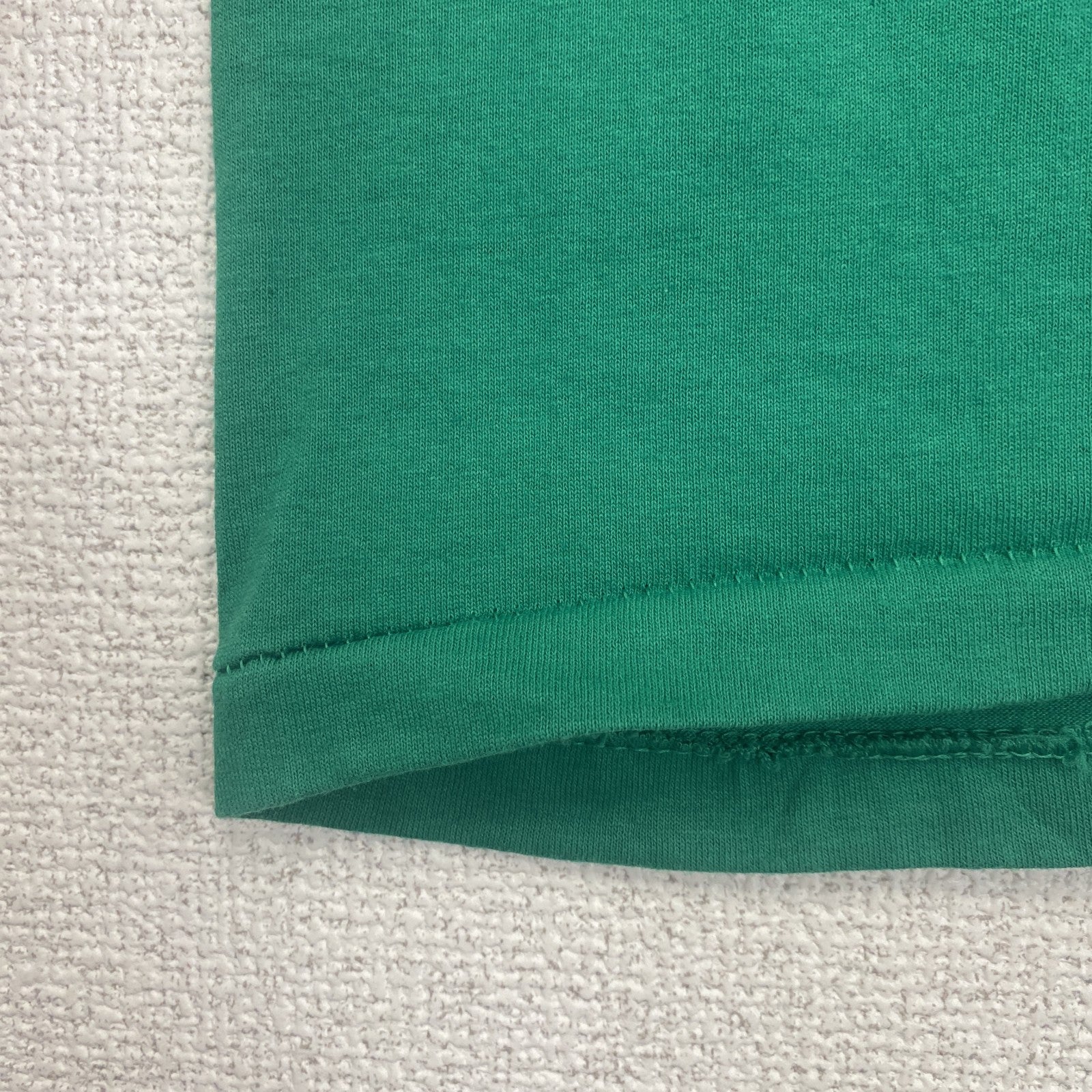 古着 used　Hanes　半袖プリントTシャツ　シングルステッチ　クルーネック　ヴィンテージ　医療　病院　グリーン　緑　Lサイズ