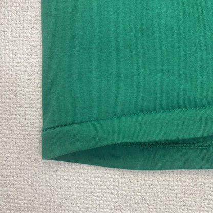 古着 used　Hanes　半袖プリントTシャツ　シングルステッチ　クルーネック　ヴィンテージ　医療　病院　グリーン　緑　Lサイズ