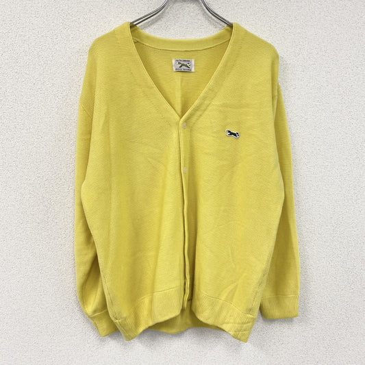 THE FOX COLLECTION　ザフォックスコレクション　アクリルニットカーディガン　黄色　イエロー　Lサイズ