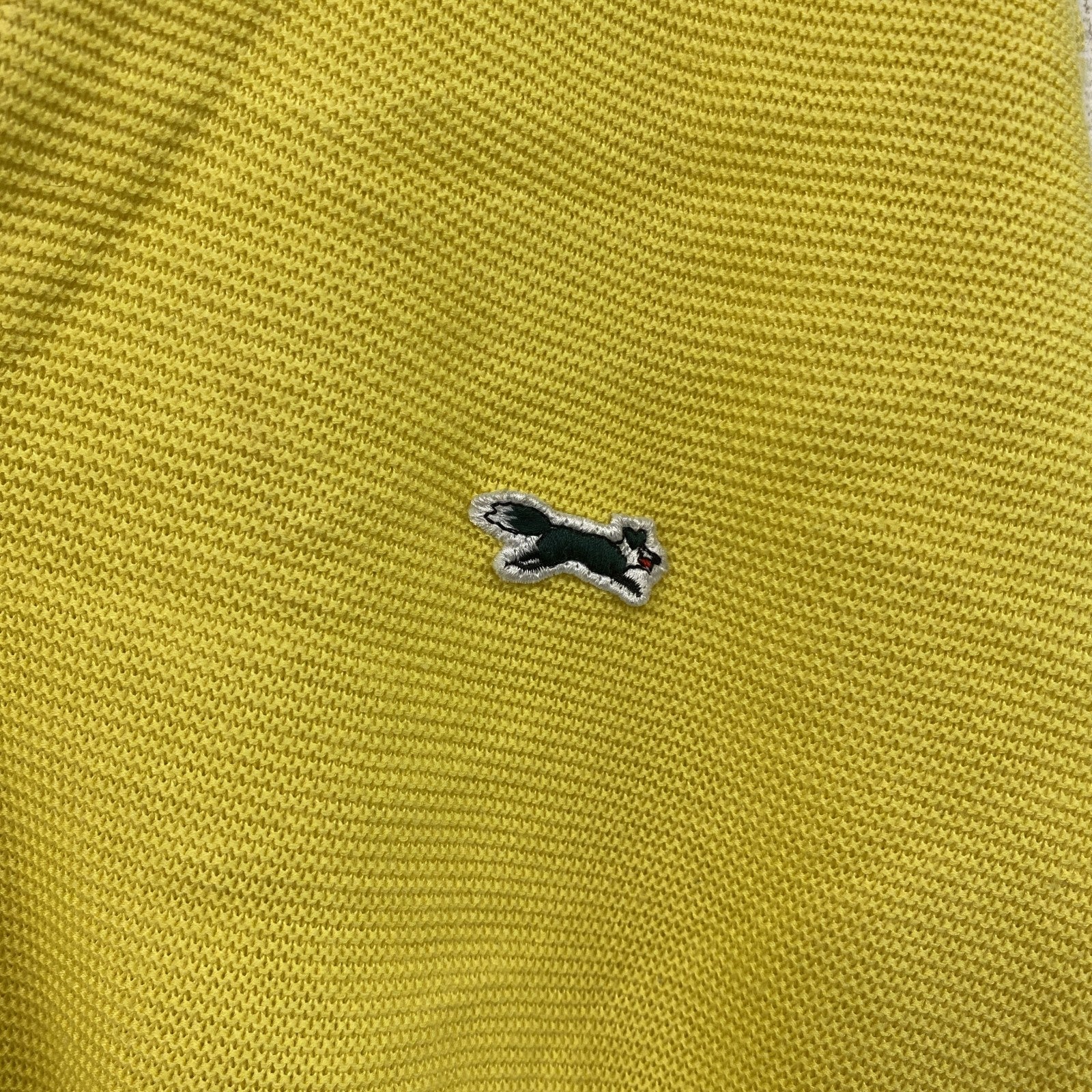 THE FOX COLLECTION　ザフォックスコレクション　アクリルニットカーディガン　黄色　イエロー　Lサイズ
