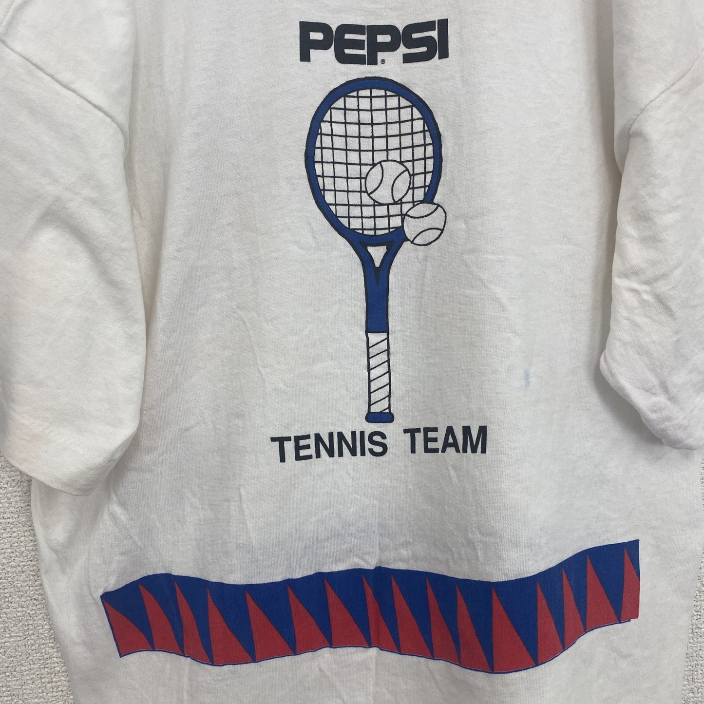 古着 used　PEPSI　ペプシ　半袖プリントTシャツ　シングルステッチ　クルーネック　ヴィンテージ　白　ホワイト　Lサイズ