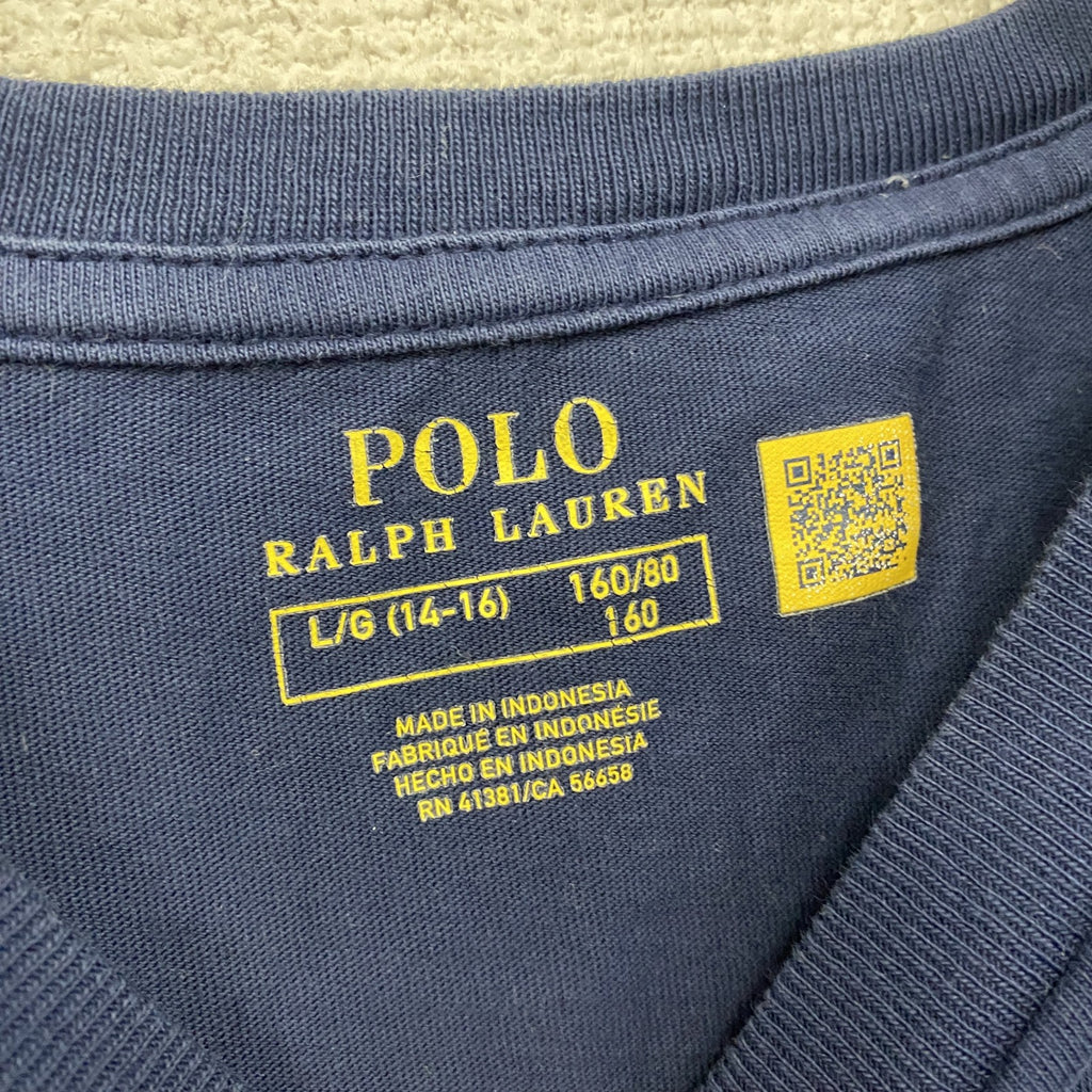 POLO RALPH LAUREN　ラルフローレン　半袖Tシャツ　ロゴ刺繡　紺　ネイビー　160サイズ