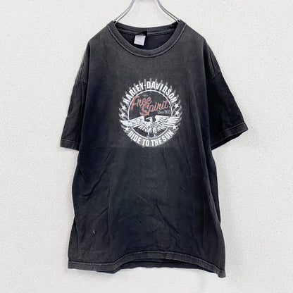 ～00s　HARLEY DAVIDSON　ハーレーダビッドソン　半袖Tシャツ　ヴィンテージ　黒　ブラック　