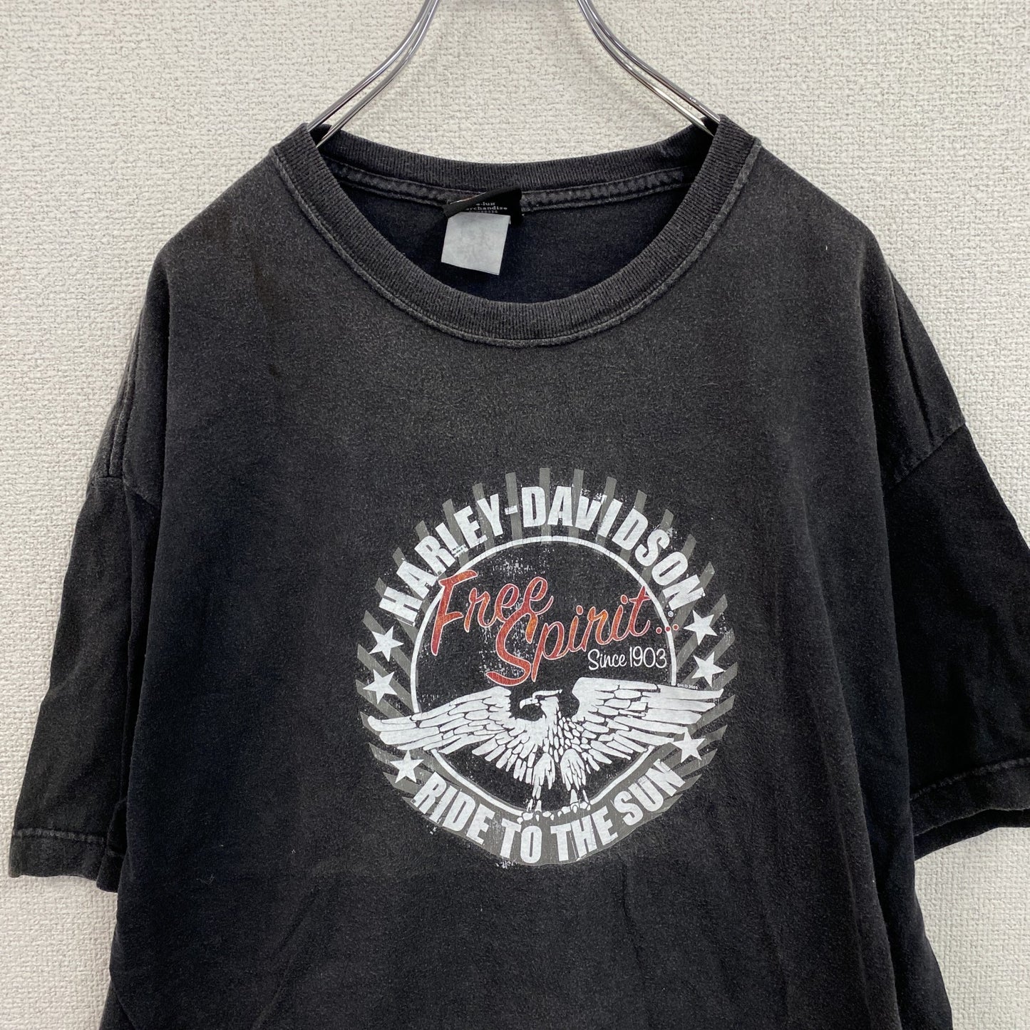 ～00s　HARLEY DAVIDSON　ハーレーダビッドソン　半袖Tシャツ　ヴィンテージ　黒　ブラック　