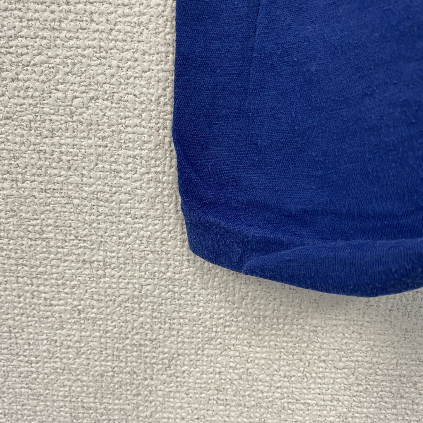 ～90s　SECO　半袖プリントTシャツ　Wilson　シングルステッチ　デカロゴ　ヴィンテージ　青　ブルー　Sサイズ