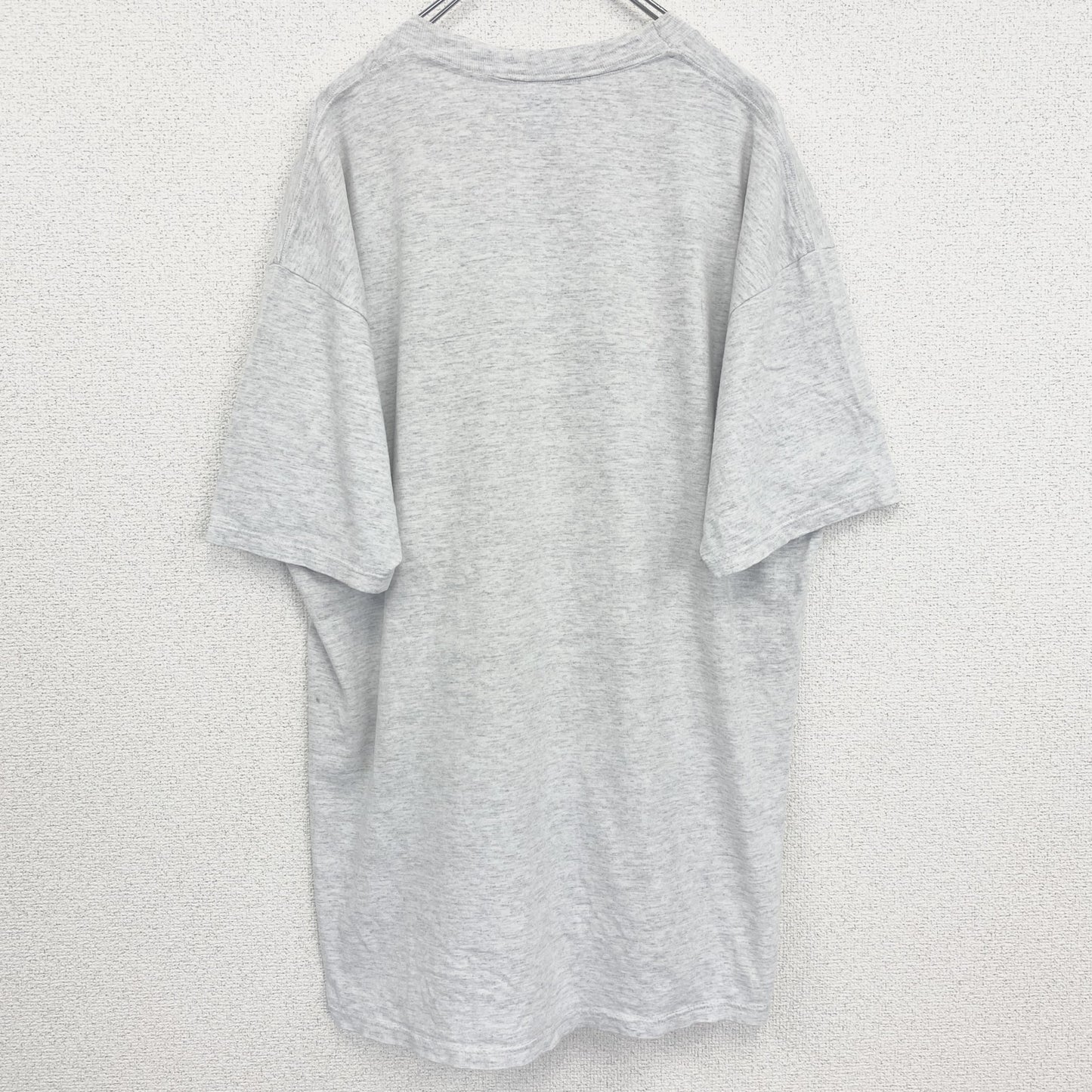 古着 used　JERZEES　半袖プリントTシャツ　レトロデザイン　クルーネック　ミネソタ　ライトグレー　XLサイズ