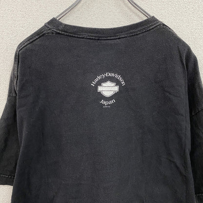 ～00s　HARLEY DAVIDSON　ハーレーダビッドソン　半袖Tシャツ　ヴィンテージ　黒　ブラック　