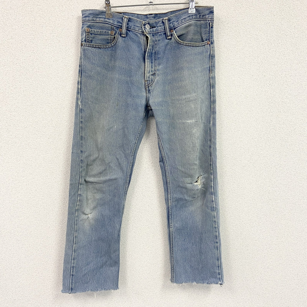 Levi's　リーバイス　505　デニムパンツ/ダメージジーンズ　ジップフライ　インディゴ　W32サイズ
