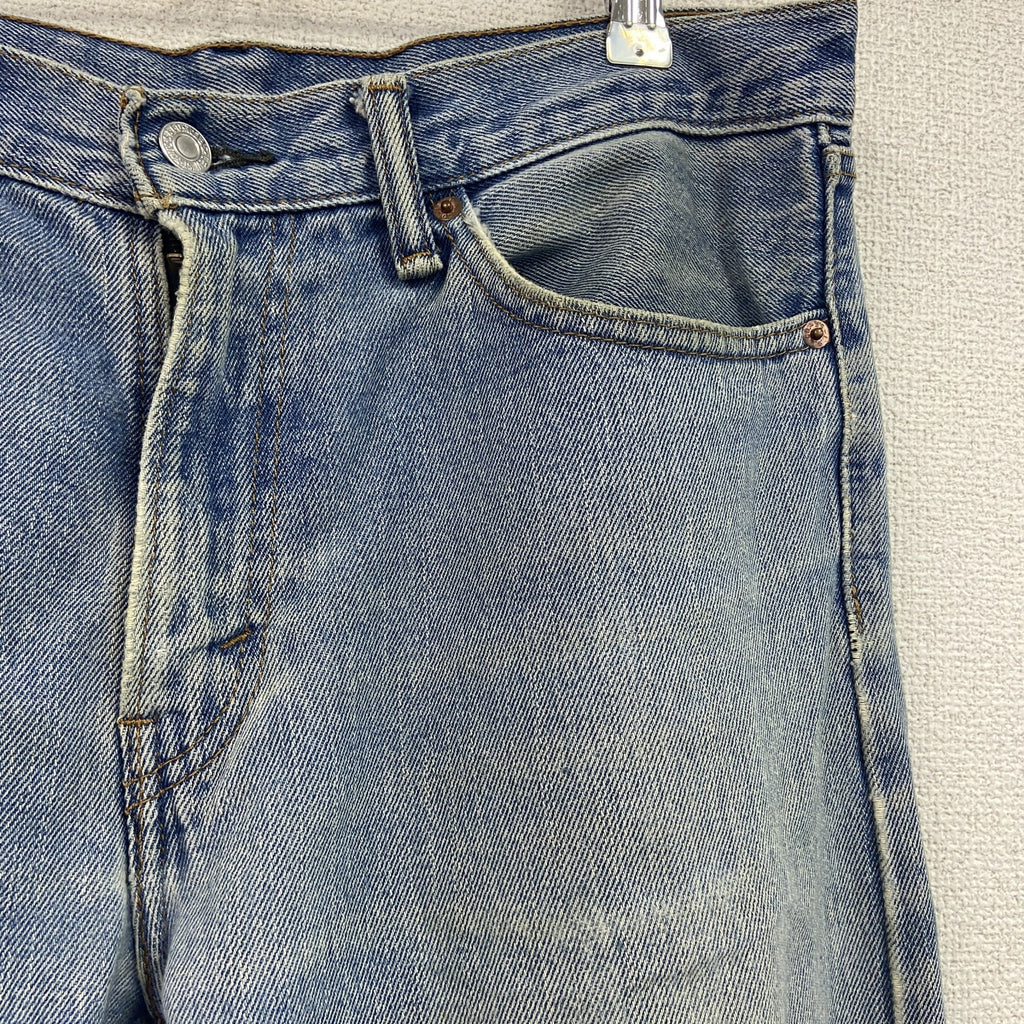 Levi's　リーバイス　505　デニムパンツ/ダメージジーンズ　ジップフライ　インディゴ　W32サイズ
