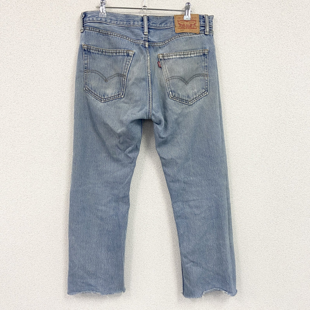 Levi's　リーバイス　505　デニムパンツ/ダメージジーンズ　ジップフライ　インディゴ　W32サイズ