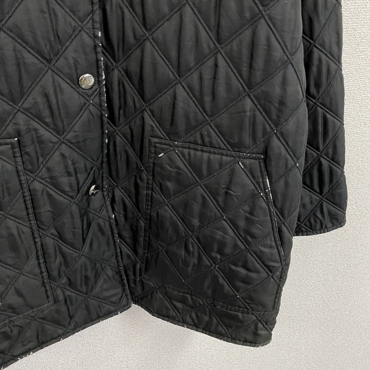 Salvatore Ferragamo　サルヴァトーレフェラガモ　キルティングジャケット　中綿入り　黒　ブラック　Mサイズ